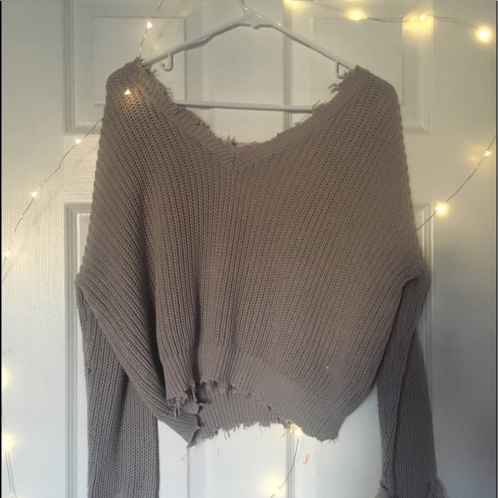 Distressed Sweater.